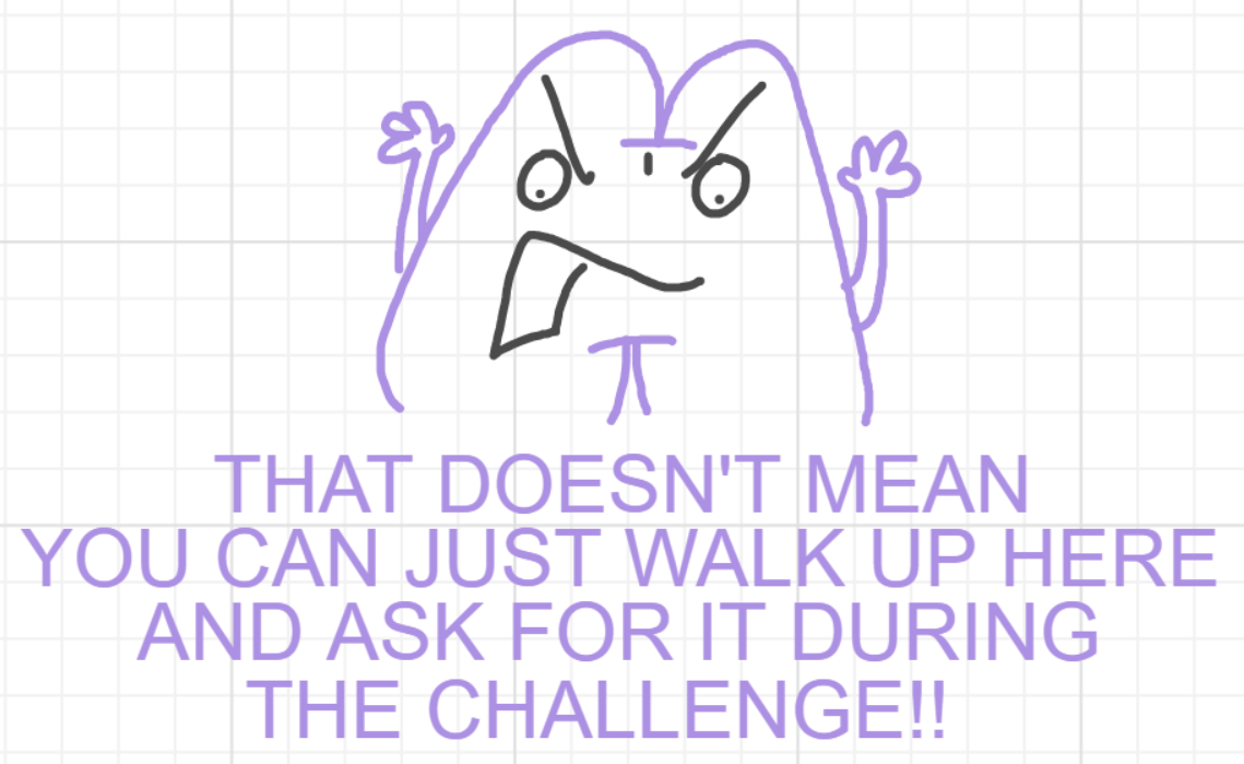 A panel from What's The Point, episode five of the Board Boards object show by Furretwalk/WalkingFurret.